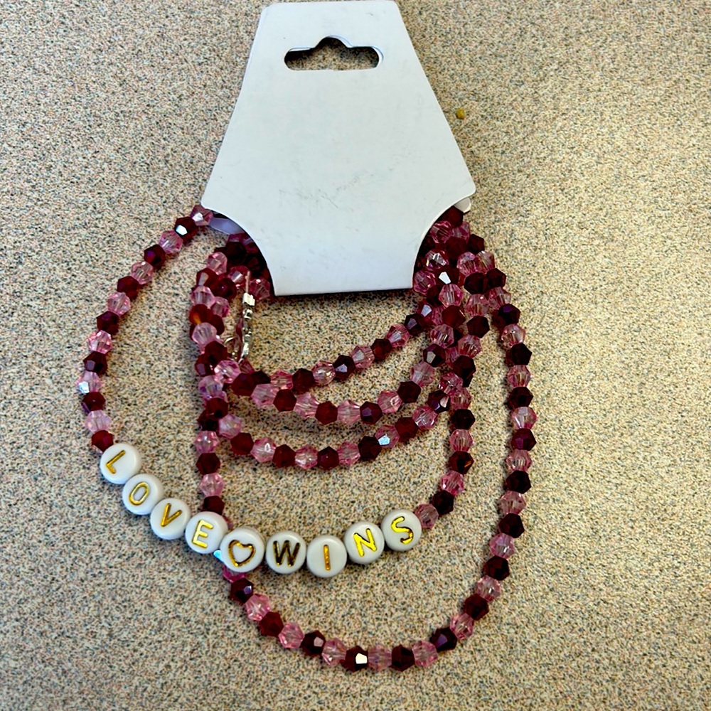 Pride LOVEWINS Red and Pink belly chains